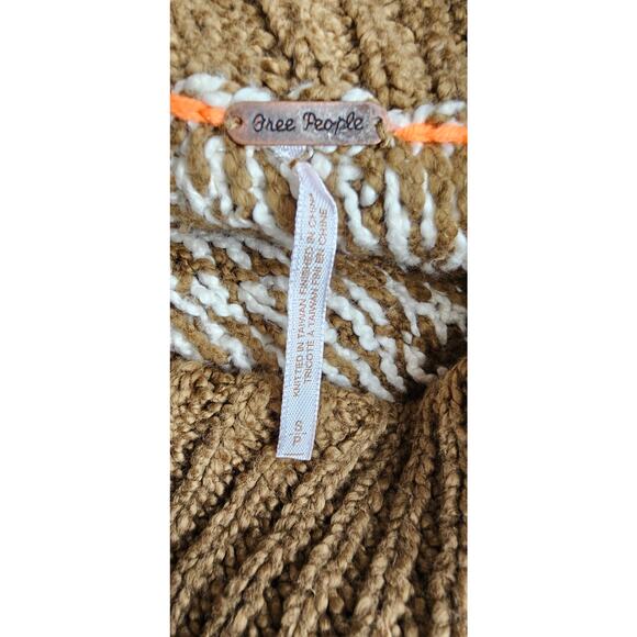 Free People Olive Green Jupiter Oversized Slouchy Turtleneck‎ Pullover Sweater S - Picture 5 of 6